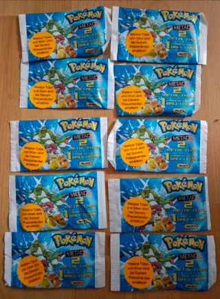Lotto 10 bustine Pokémon vintage 2006