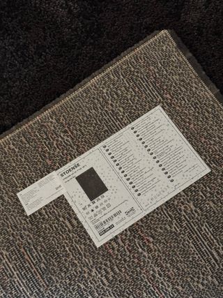 Alfombra Ikea STOENSE Gruesa Gris