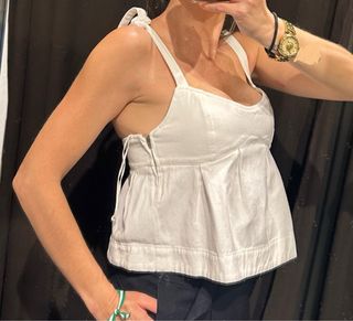 Top Zara tirantes lazo Talla S