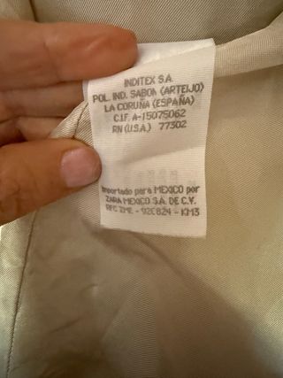 Gabardina Beige Mujer