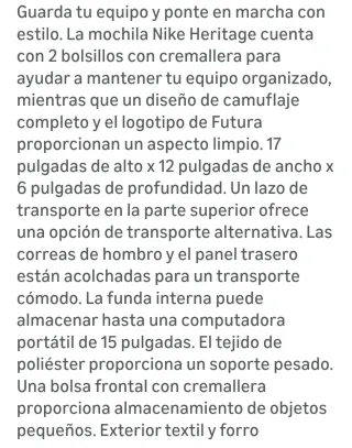 Mochila Nike Heritage 2.0 Roja