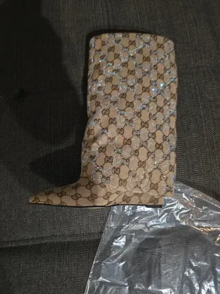 Botas Gucci Marrones y Doradas