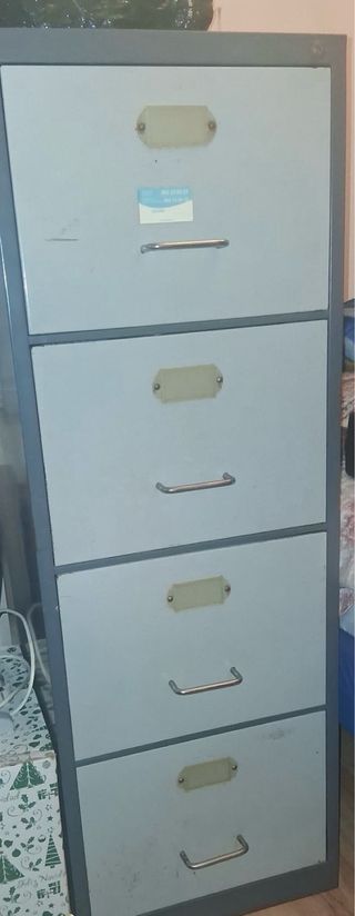 Archivador industrial antiguo 4 cajones