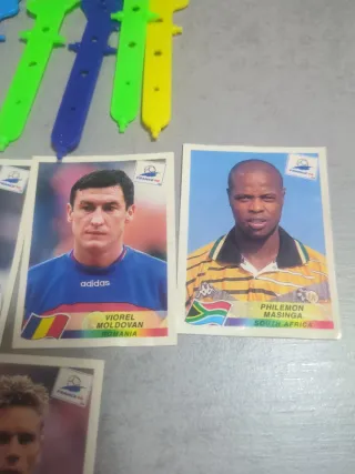 Lote cromos fútbol Danone + sticker