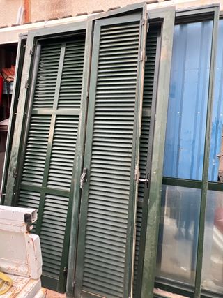 Persiana de 1 hoja verde 58x250