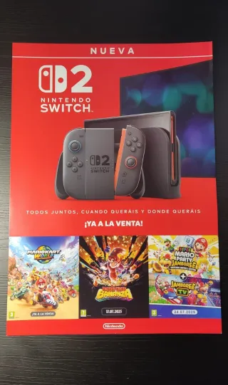 Lámina Publicidad Nintendo Switch 2