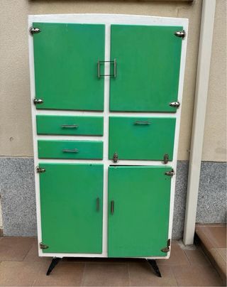 Bonito Armario Mueble de Cocina Vintage Años 50.