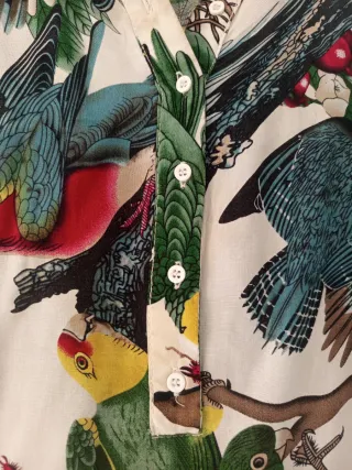 Camisola Mulaya Tropical Pájaros Talla S