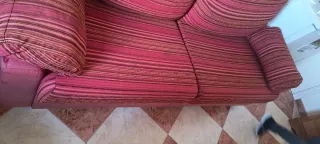 Sofá Cama Rosa/Rojo