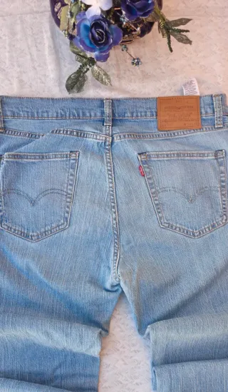 Levi's 511 Jeans Uomo W34 L36-Denim chiaro-Slim Ft