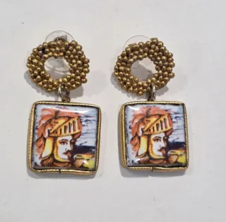 Orecchini vintage Caltagirone