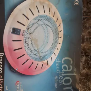 Brasero eléctrico calor naranja