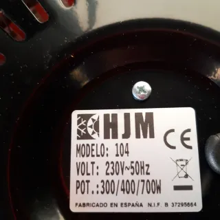 Brasero eléctrico calor naranja