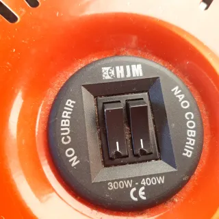 Brasero eléctrico calor naranja
