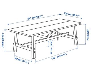 Mesa Comedor/Oficina Madera y Metal