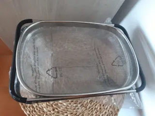 Colador de malla plegable