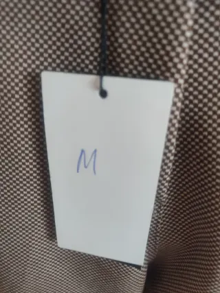 Pantalón chino vestir beige/marrón Talla M