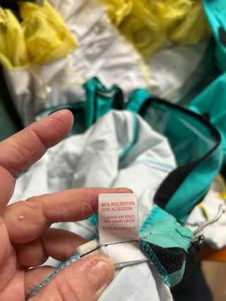 Traje Flamenca lunares negro y turquesa