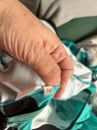 Traje Flamenca lunares negro y turquesa