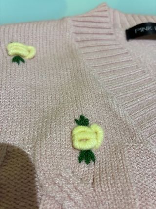 Twinset bambina rosa con fiori