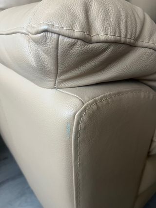 Sofá Losbu Piel Beige