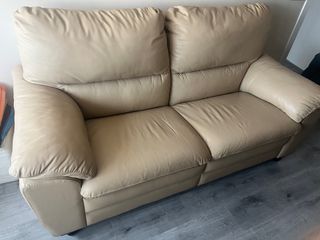 Sofá Losbu Piel Beige