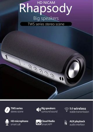 Altavoz Bluetooth Zealot Negro Nuevo