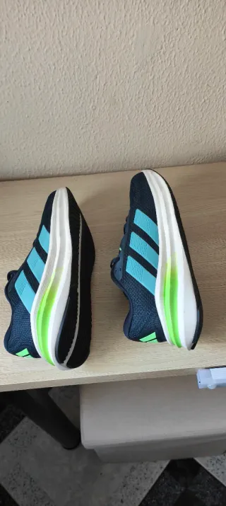 Zapatillas running Adidas Galaxy 7 Hombre Azul/Ver