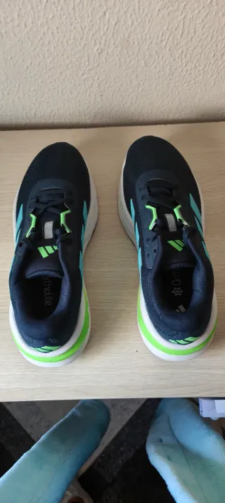 Zapatillas running Adidas Galaxy 7 Hombre Azul/Ver