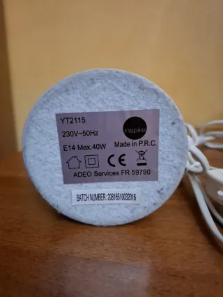 Coppia Lampade Comodino Tessuto