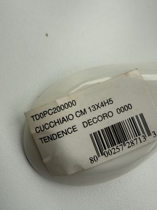 24 Cucchiai Ceramica Bianca