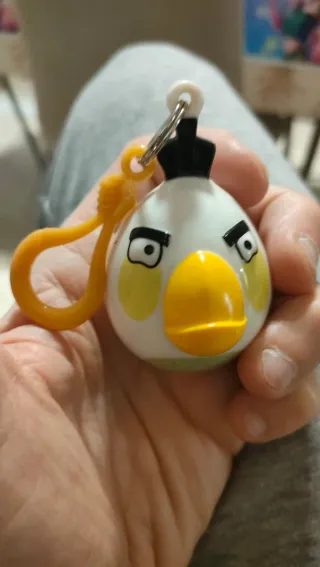 Portachiavi Angry Birds Bianco