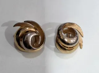 Orecchini Trifari vintage clip oro