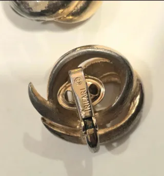 Orecchini Trifari vintage clip oro