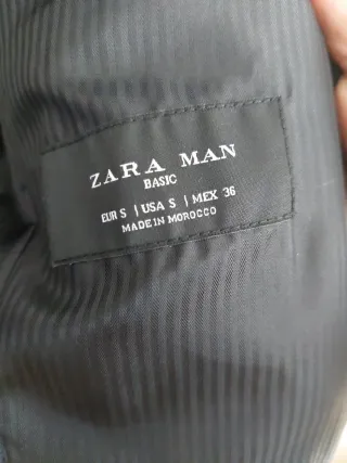 Americana Zara Talla S Azul Marino