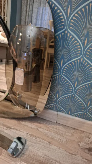 Specchio bagno vintage con accessori