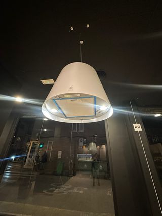 Campana de techo Elica Juno Blanca De exposición.