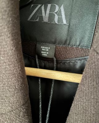 Abrigo Cruzado Oversize Zara