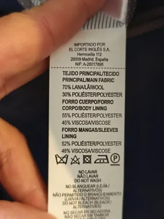 Traje azul marino Dustin Talla 56