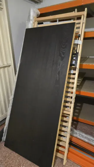 Cama de matrimonio 160 negra + cabecero articulado