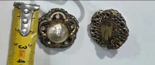 Rari orecchini clips perle e strass anni '30