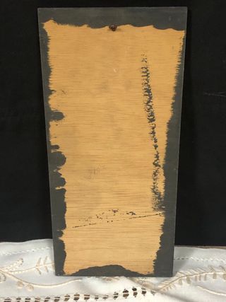 Figura Ángel y Niño sobre madera de poliester