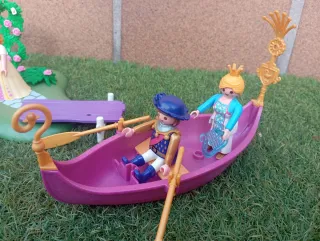 Barca Playmobil con figuras