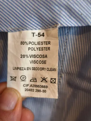 Traje Dustin azul y negro T.54