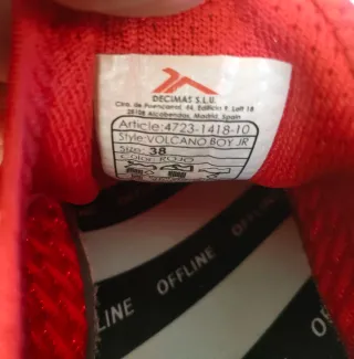 Zapatilla deportiva TENTH roja