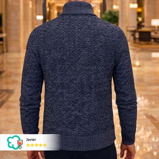 Jersey Cárdigan Acolchado de Hombre