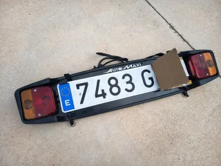 Portamatrículas Coche con Luces Traseras