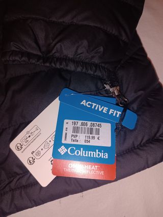 Chaqueta Columbia XL Negra Insulada