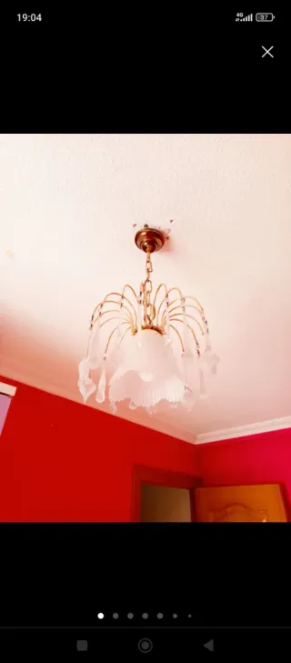 Lámpara colgante antigua. OFERTAAAAAAA