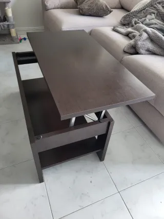 Conjunto Muebles Comedor Madera y Cristal